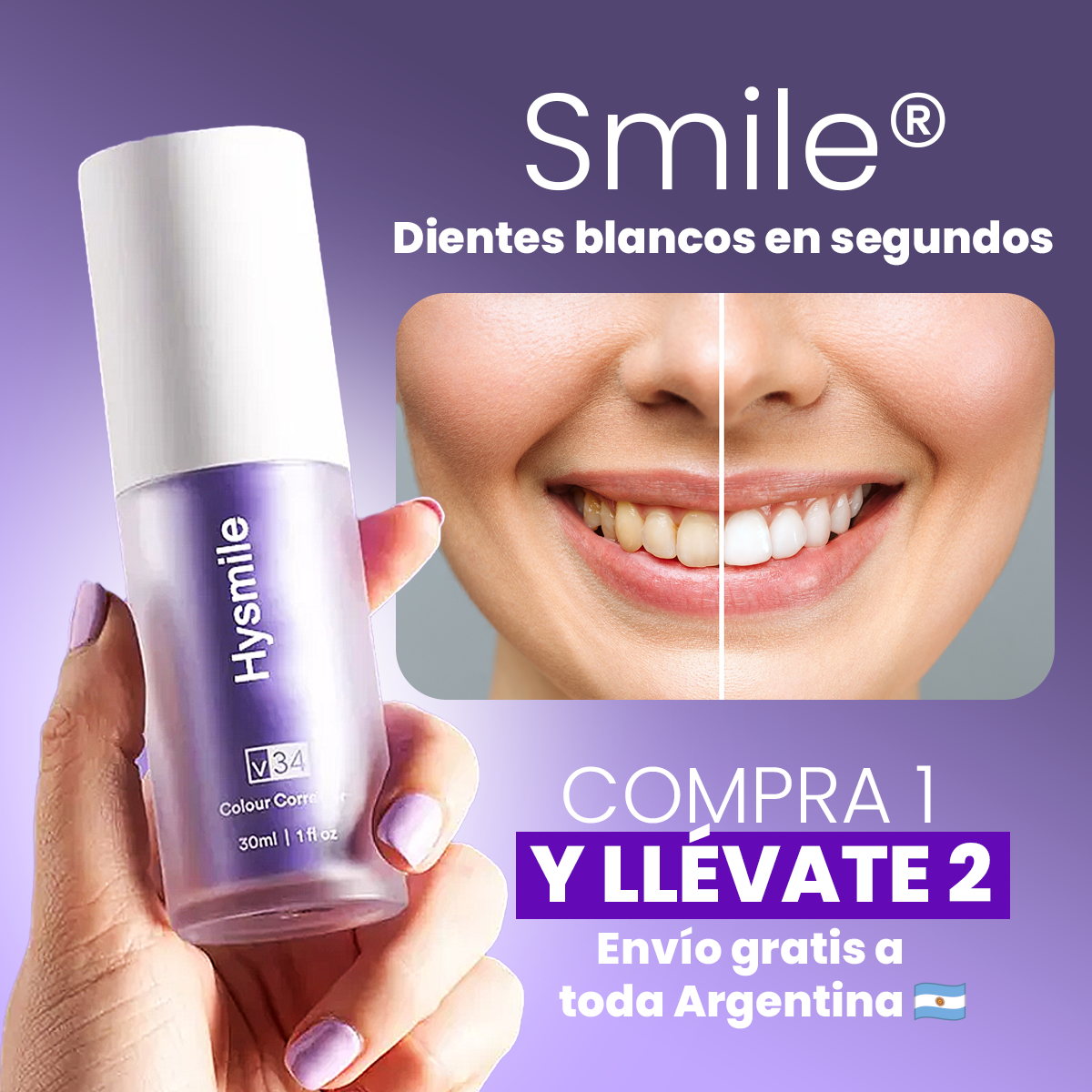 PAGUE 1 Y LLEVE 2 | Blanqueador profesional V34 Smile