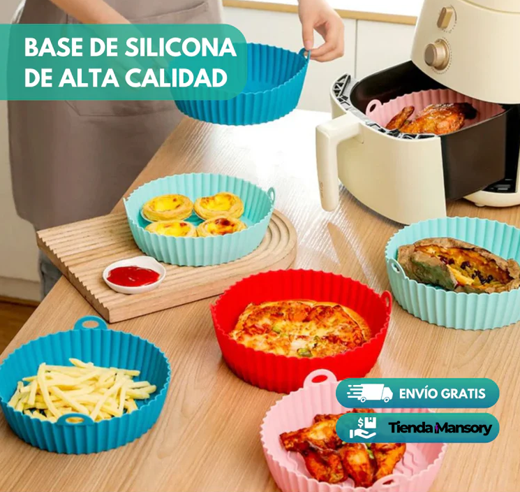 5 PIEZAS - BASE DE SILICONA PARA AIRFRYER