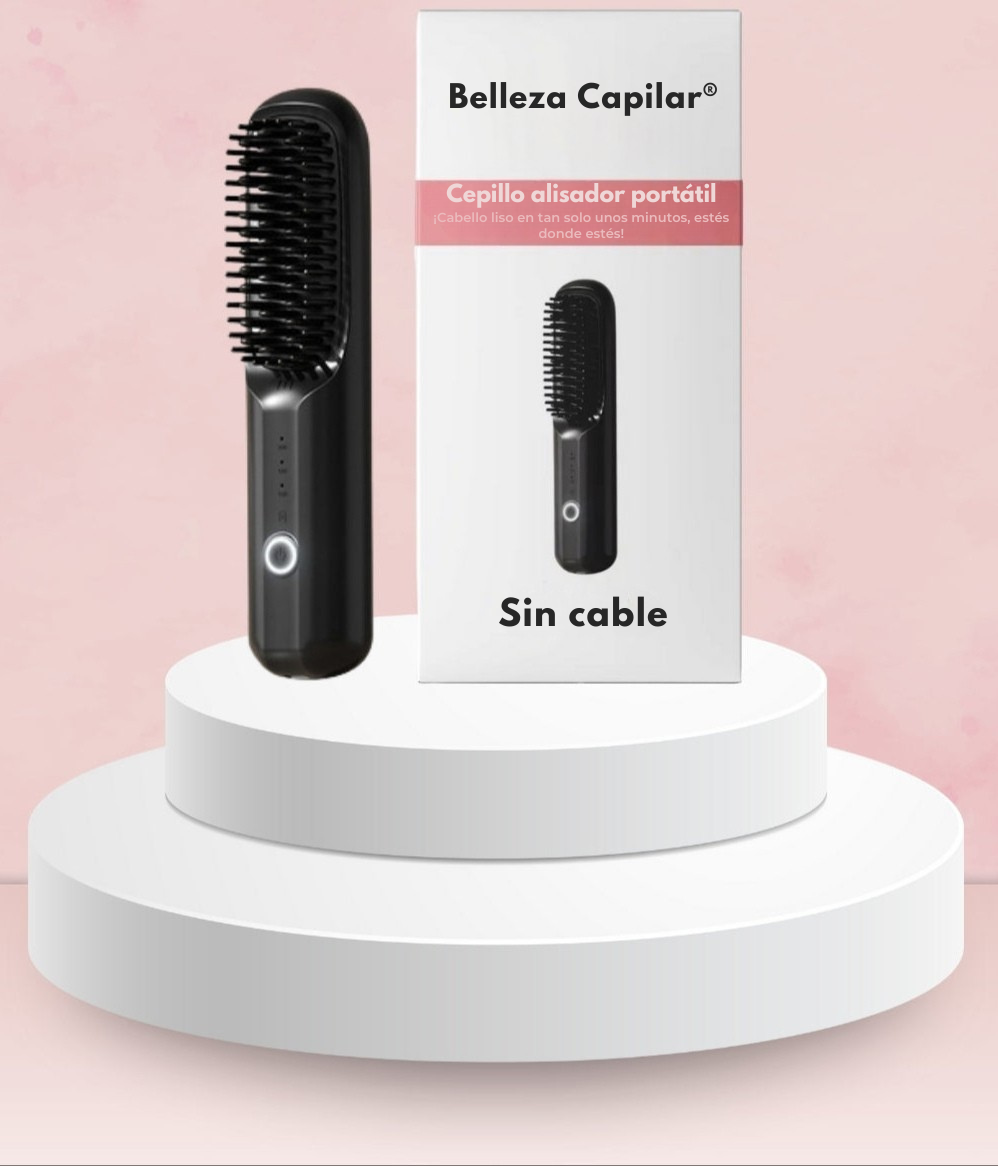 Belleza Capilar® - Cepillo Térmico Inalámbrico